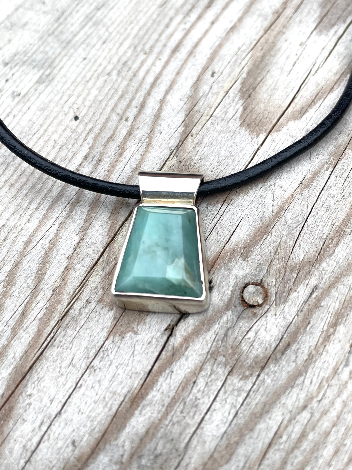 Sterling Silver & Emerald Necklace