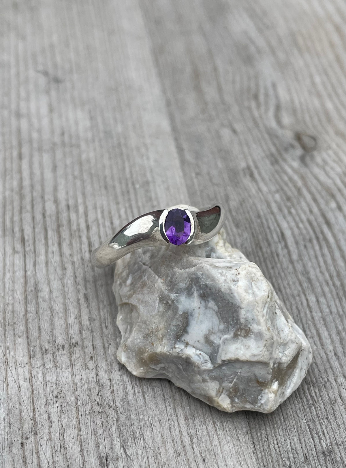 Sterling Silver Amethyst Ring