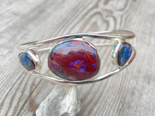 Load image into Gallery viewer, Boulder Opal and Silver Bracelet
