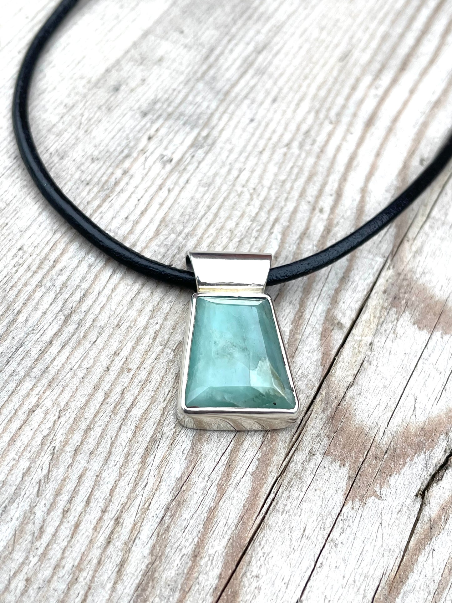 Sterling Silver & Emerald Necklace