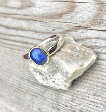 Load image into Gallery viewer, Dark Crystal Opal Ring
