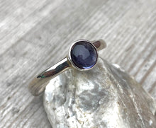Load image into Gallery viewer, Iolite Solitaire Ring
