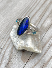 Load image into Gallery viewer, Black Opal &amp; Topaz Ring
