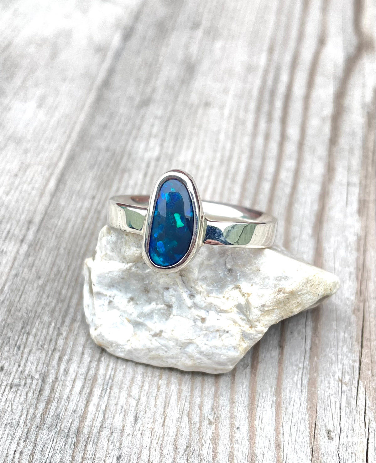 Black Opal Ring