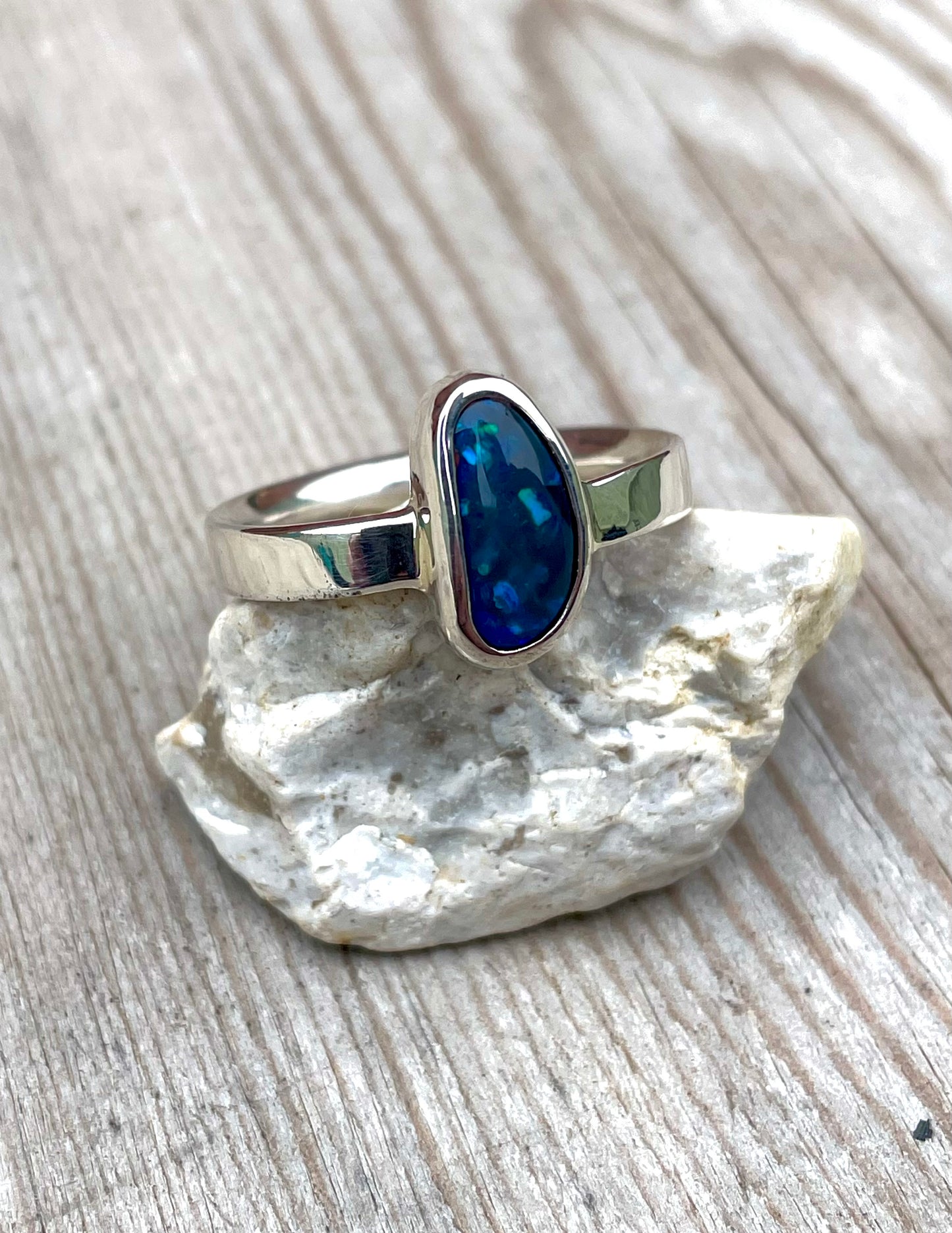 Black Opal Ring