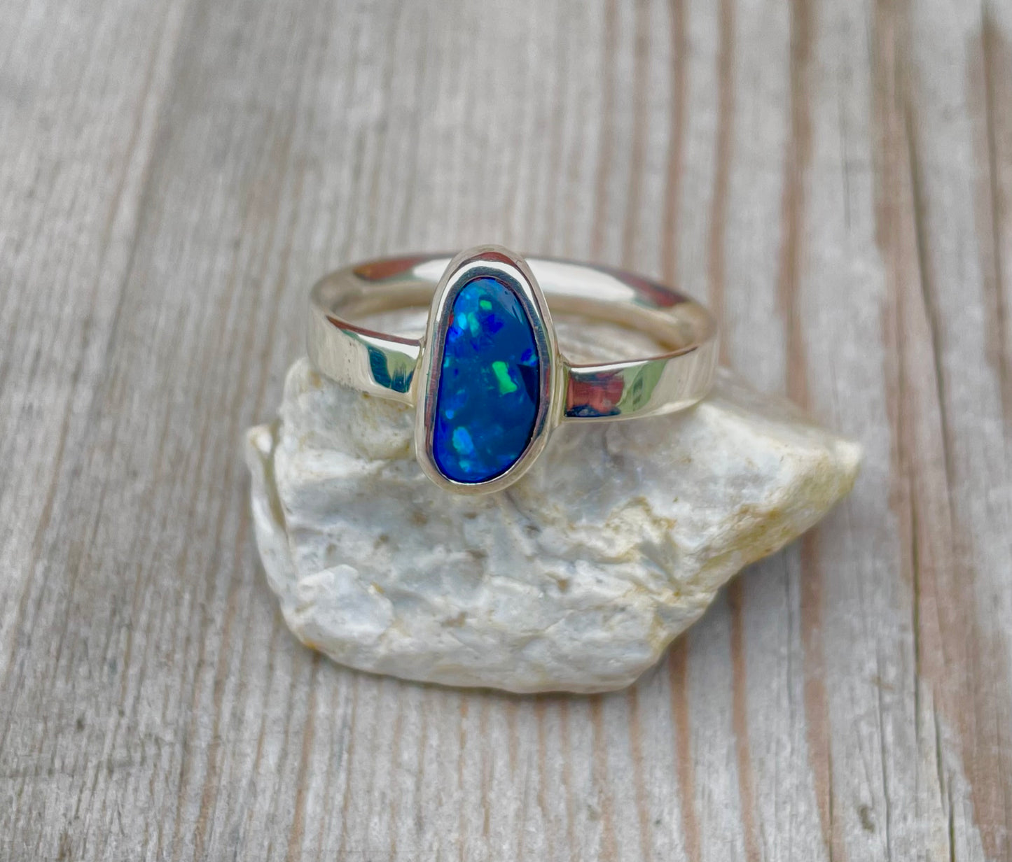 Black Opal Ring