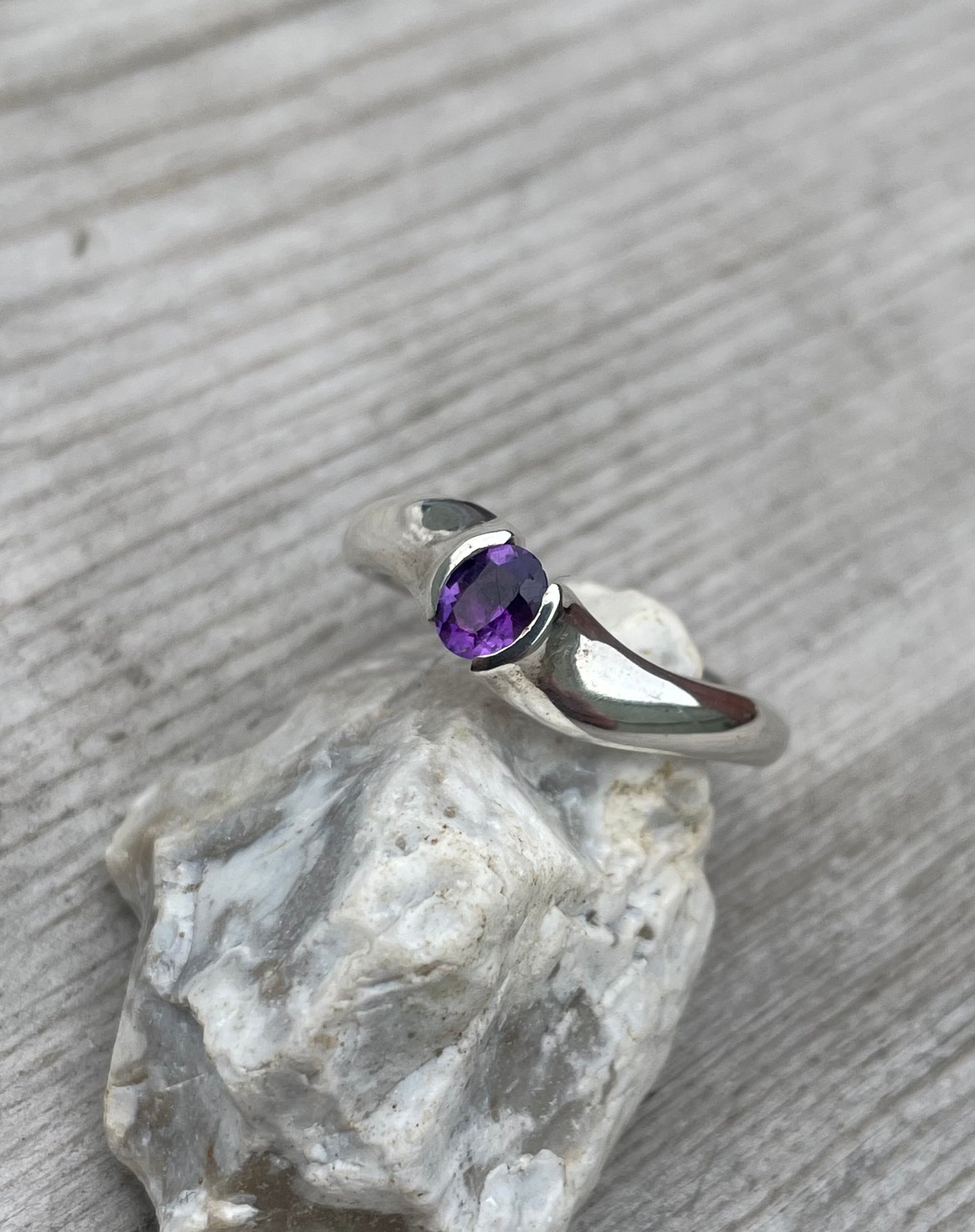 Sterling Silver Amethyst Ring