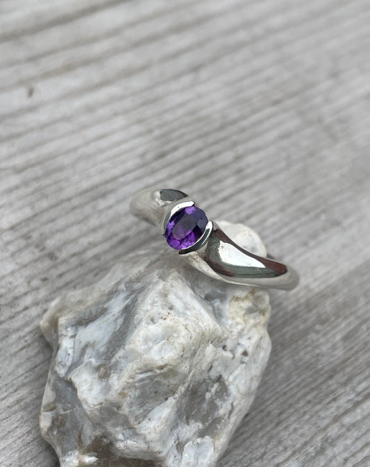 Sterling Silver Amethyst Ring