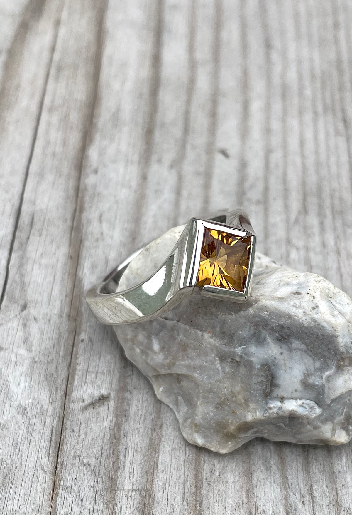 Sterling silver Citrine Ring