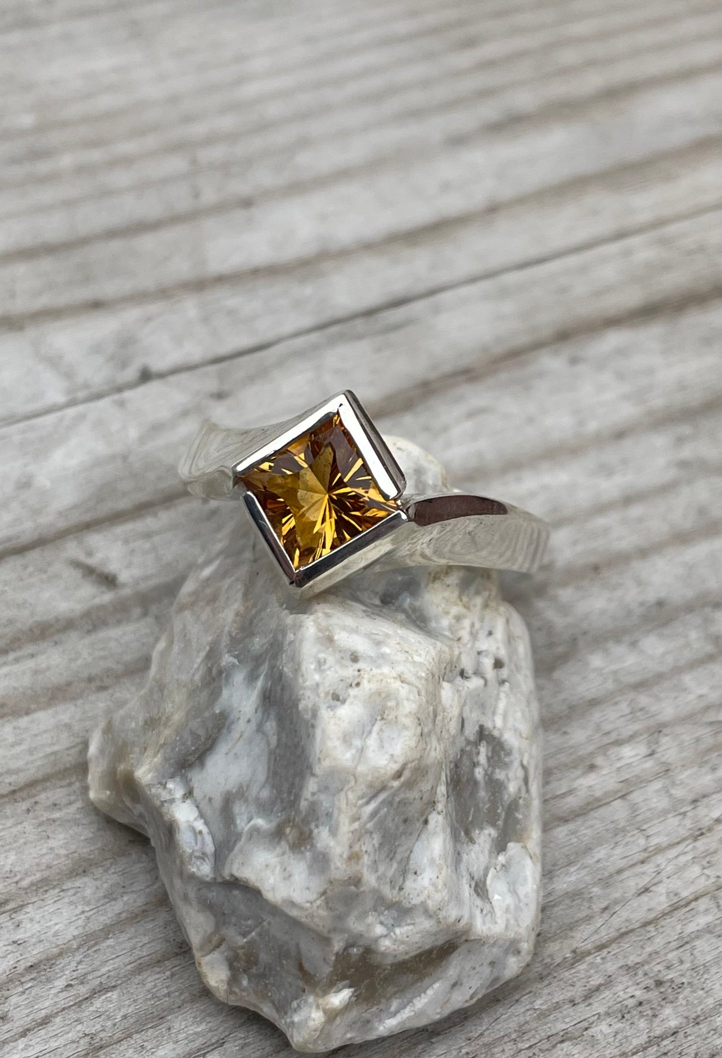 Sterling silver Citrine Ring