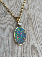 Load image into Gallery viewer, 18k Gold Opal Pendant
