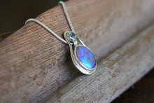 Load image into Gallery viewer, Lightning Ridge crystal opal Pendant
