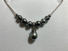 Load image into Gallery viewer, Silver Tahitian Pearl Necklace
