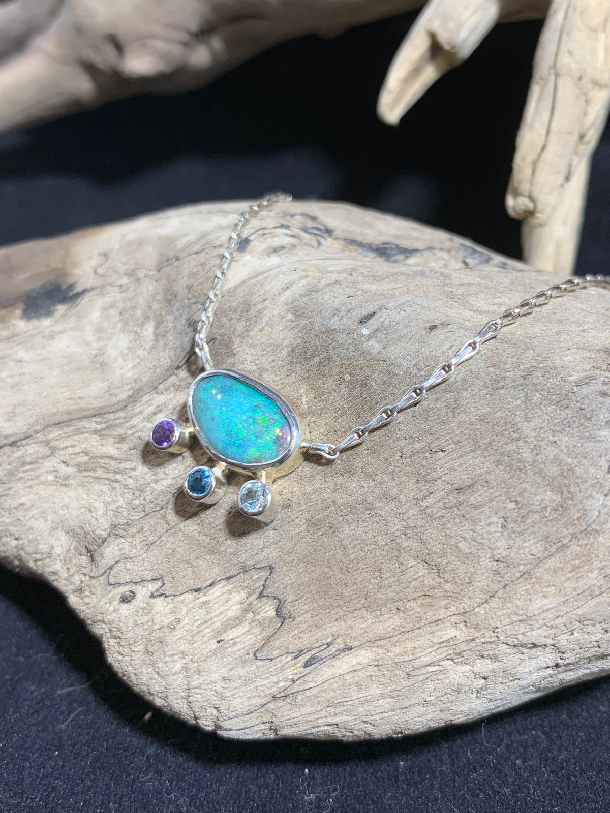 Black Opal Necklace