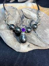 Load image into Gallery viewer, Tahitian Pearl and Amethyst Necklace
