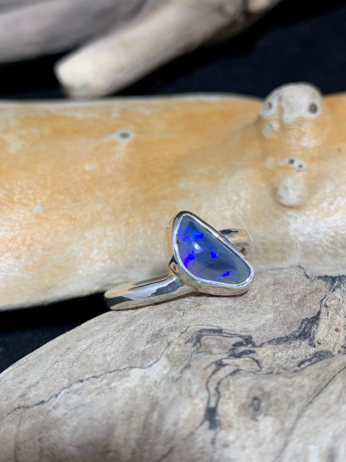 Black Opal Ring