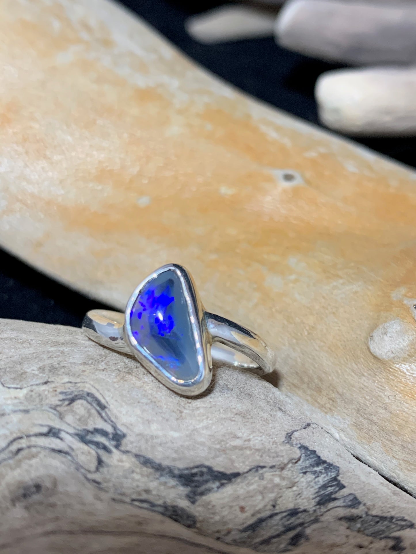 Black Opal Ring