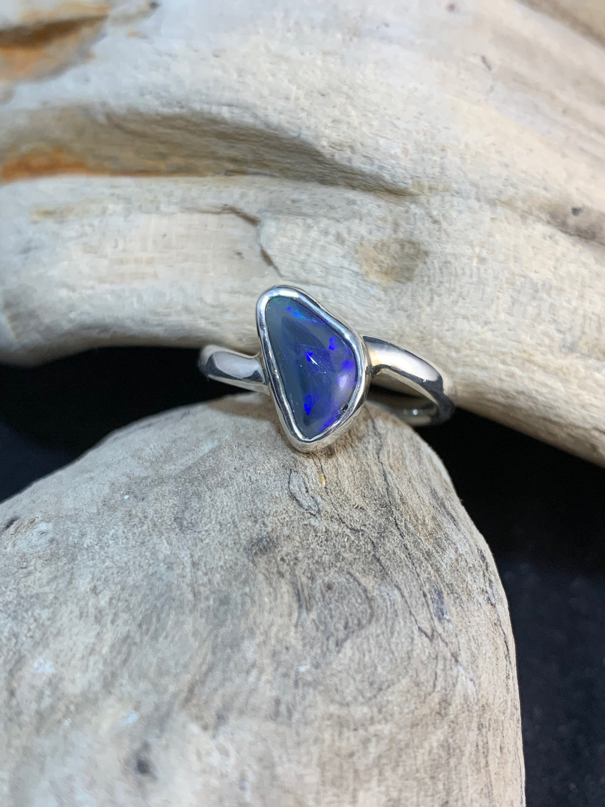 Black Opal Ring