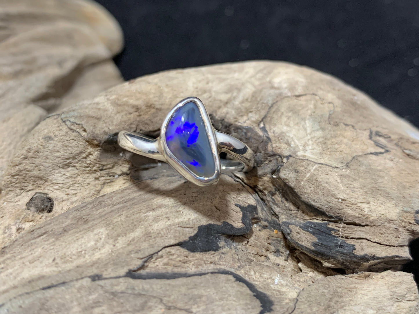 Black Opal Ring