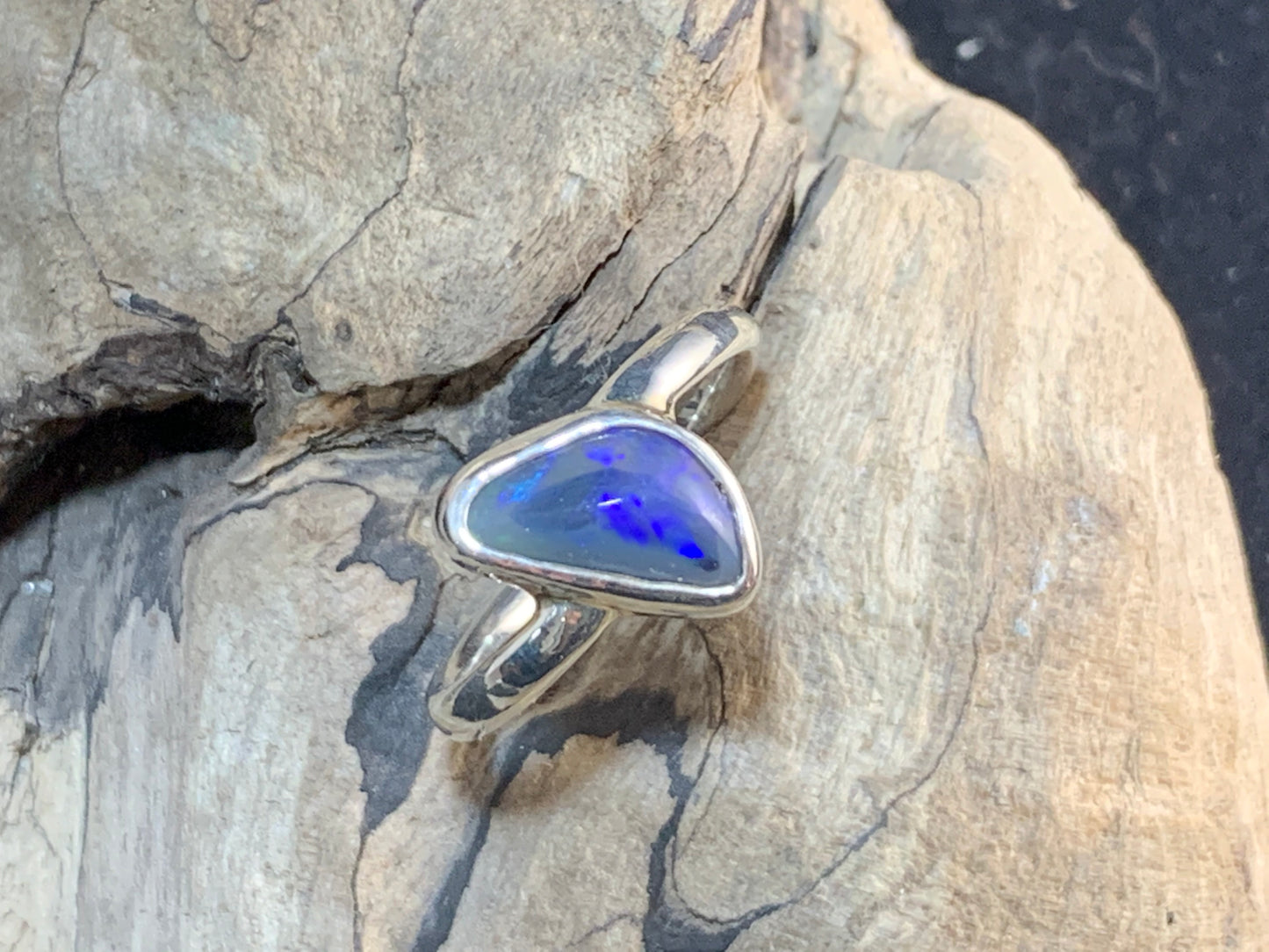 Black Opal Ring