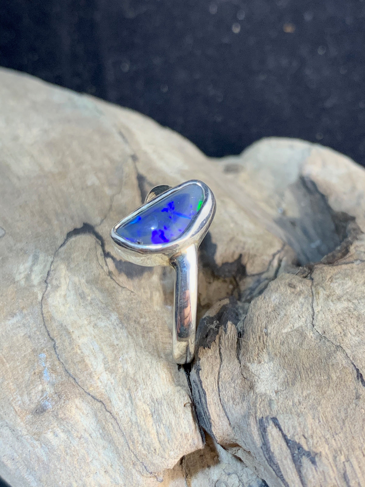 Black Opal Ring